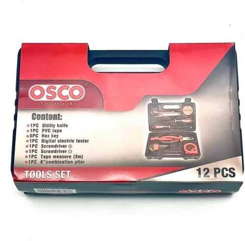 شنطة أدوات OSCO — 12 قطعة