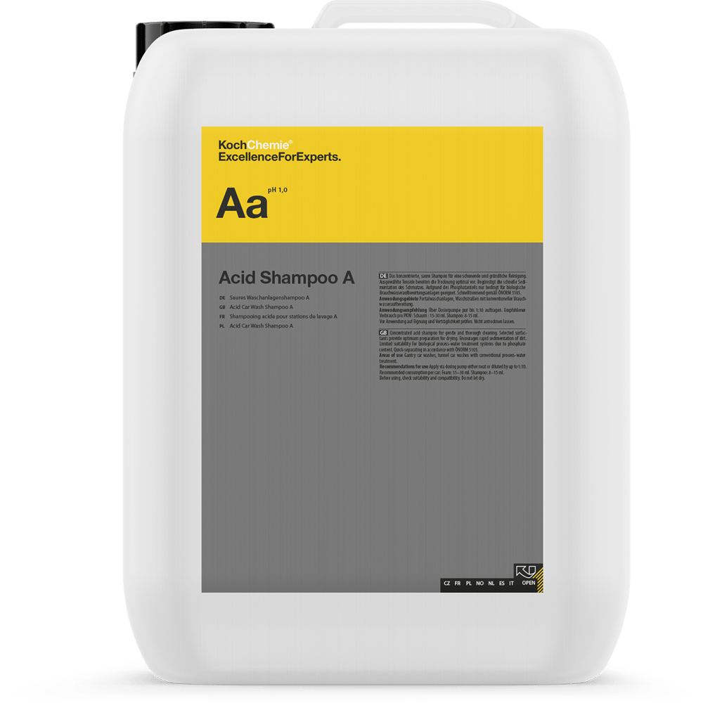 كوش كيمي — شامبو الغسيل الآلي الحمضي Acid Shampoo A — 22 كجم