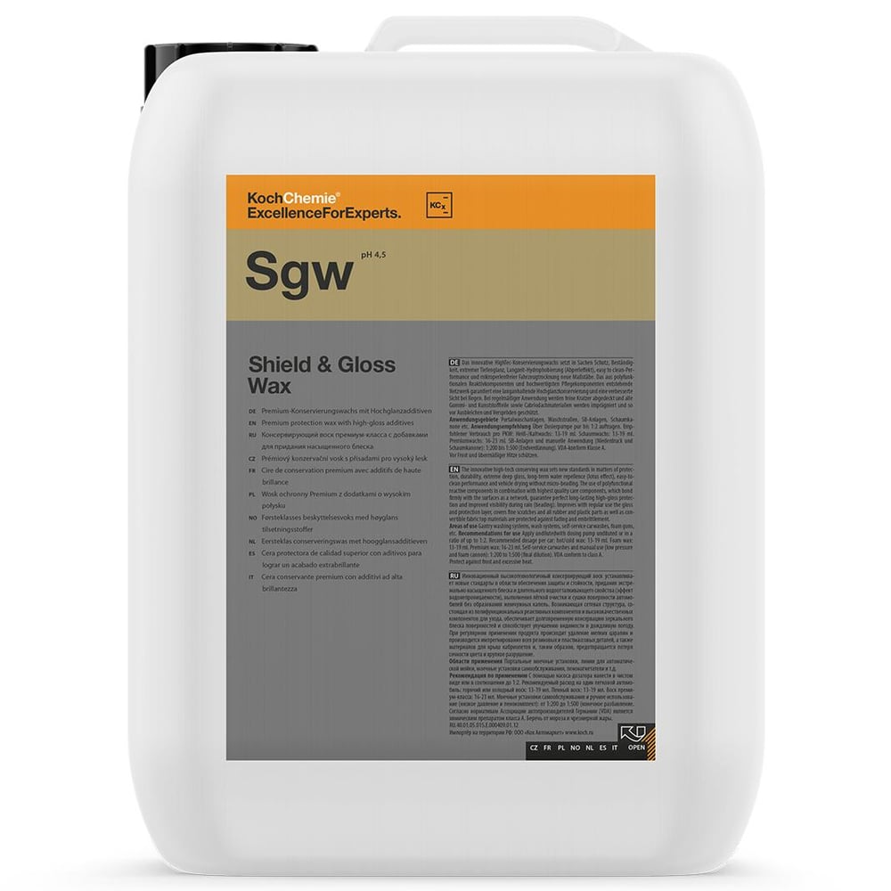 كوش كيمي — شمع الحماية واللمعان Shield & Gloss Wax — 10 لتر